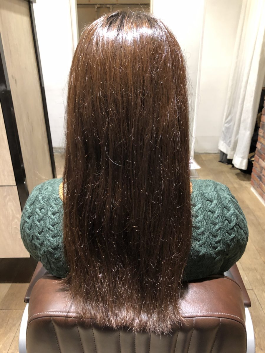髪質改善カラーで髪の乾燥、パサつきを改善！！Before &After