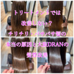 トリートメントでは改善しない?チリチリ・パサパサ髪の本当の原因と大阪DRANの髪質改善