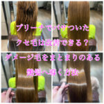 ブリーチでパサついたクセ毛は改善できる?ダメージ毛をまとまりのある艶髪へ導く方法