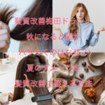 髪質改善梅田ドラン！秋になると髪がパサつくのはなぜ？夏のダメージを髪質改善で整える方法